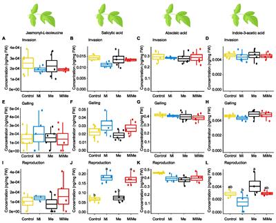 Induced Local and Systemic Defense Responses in Tomato Underlying Interactions Between the Root-Knot Nematode Meloidogyne incognita and the Potato Aphid Macrosiphum euphorbiae